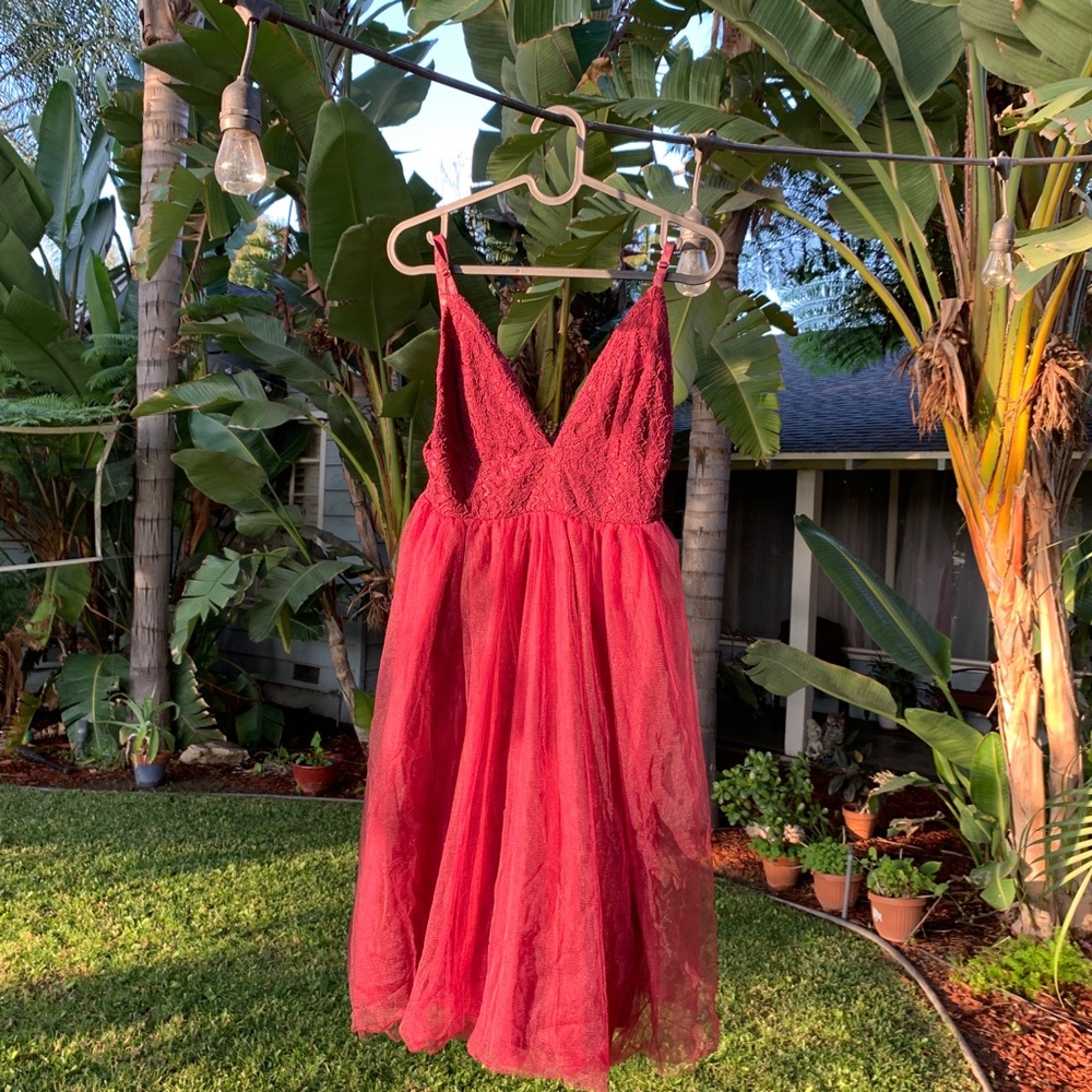 Wine Red Dress from Forever 21